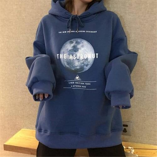Fashion Harajuku High Street Jumpers hoodie Loose Blue Black Cool Autumn Mens Loose Couple Fashion Sweatshirts Fall Tops