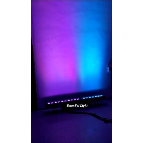 20lot Outdoor Lyre Washer RGBW Bar LED 18pcs 10watt rgbw 4in1 led wall washer floodlights dmx512 ip65 building linear lightings