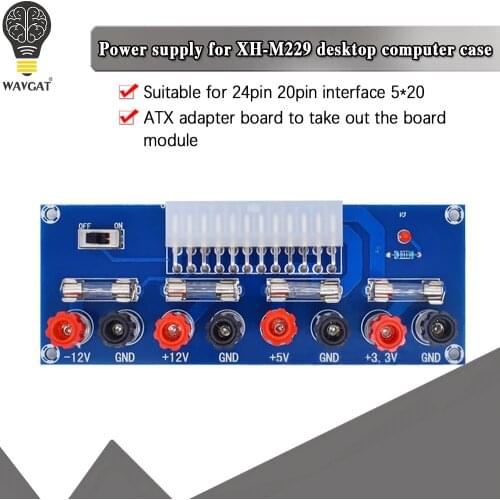 XH-M229 Desktop PC Chassis Power ATX Transfer to Adapter Board Power Supply Circuit Outlet Module 24Pin Output Terminal 24 pins