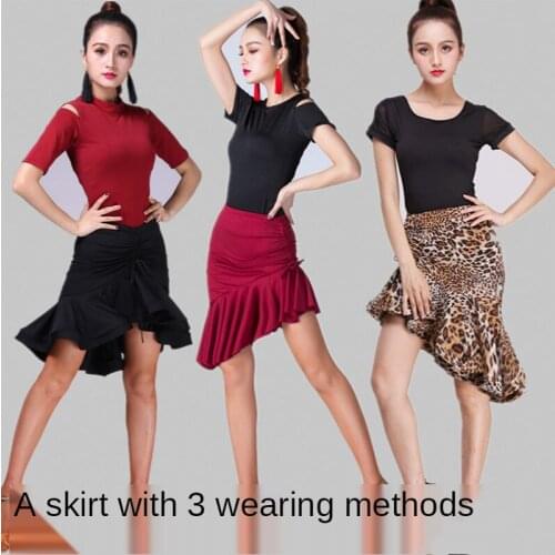 2020 Latin Fishtail Skirt Female Adult Latin Skirt Training Practice Skirts Often Wear Irregular Fish Bone Bottom Skirts