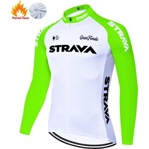 Strava Winter Thermal Fleece Fietskleding Heren Camisola Homem 져지 Maillots Hombre Jersey Cycling 자전거의류 Camisa Ciclismo Masculina