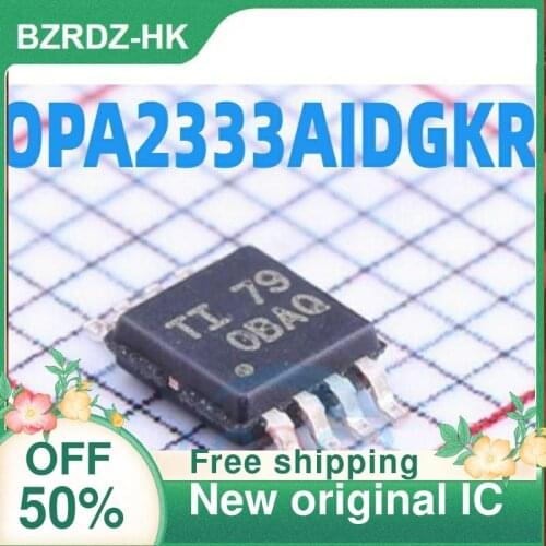 2-10PCS/lot OPA2333AIDGKR OPA2333 OBAQ MSOP8 New original IC