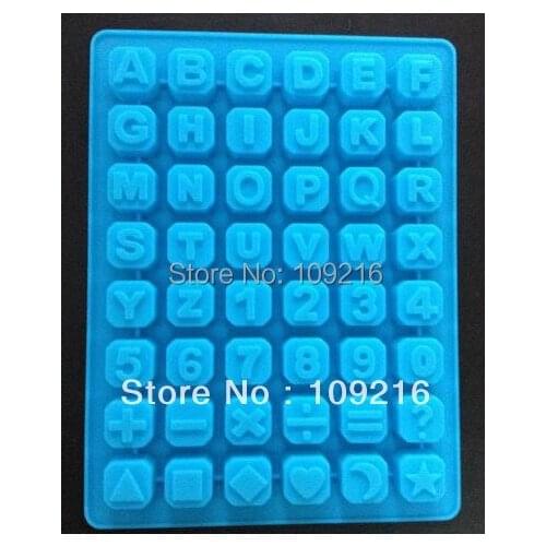 1pcs Green Good Quality 100% Food Grade Silicone Chocolate/Ice/Jelly/Pudding New style Digital(HY1-101) DIY Mold