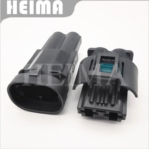 10-30 sets Tyco Amp 2 pin male female waterproof fan motor plug Nissan auto sensor connector 1544334-1 1544317-1