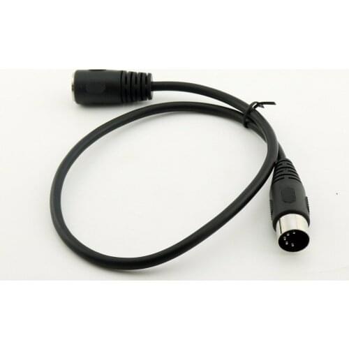 10pcs 5 Pin DIN MIDI Male to Female Audio Tape Recorder Amplifier Extension Cable 50cm