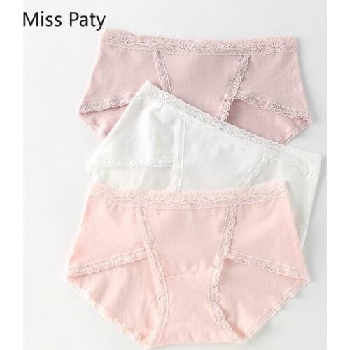 4pcs/lot Women sexy lace briefs seamless cotton panties XXL plus size breathable underpants ladies lingerie beautiful underwear