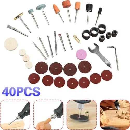 40PCS Electric Grinder Parts Hardware Tools Grinding DIY Polished Cutting Polishing Engraving Electric Rotary Tool