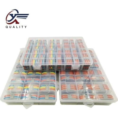 48PCS/Box PCT-222 Wire Connector mini fast wire Connectors Universal Compact Wiring Conductors Terminal Block SPL-2/3 SPL-2C/3C