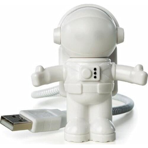 Astronaut USB LED Night Light Gadget Spaceman Lamp Adjustable Portable Computer PC Desk Lamps Book Lights