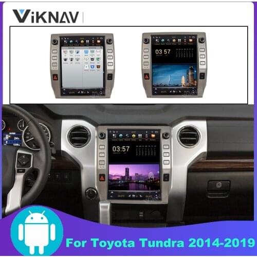 Car Multimedia Player for Toyota Tundra 2014-2019 Android Radio Stereo Receiver Head Unit GPS Navigation Vertical Screen 2din