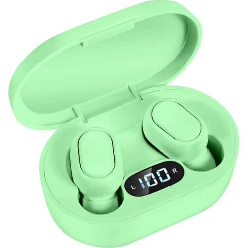 E7S Wireless Earphones Bluetooth Sports Noise Cancelling LED Display Screen Headset Display Screen Headphones Wirelesss Led