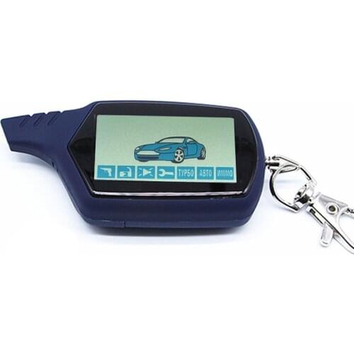 2-way A61 LCD Remote Control Key Chain Fob for Russian Anti-theft StarLine A61 Keychain two way car alarm system