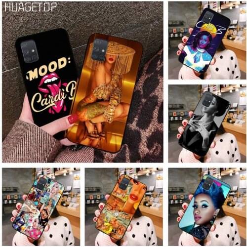 HUAGETOP American Rap Singer Cardi B Phone Case For Samsung Galaxy A21S A01 A11 A31 A81 A10 A20E A30 A40 A50 A70 A80 A71 A51