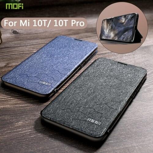 Mofi Flip Case For Xiaomi Mi 10T Pro Full Cover For Mi 10T TPU Shockproof PU Leather Case For Xiaomi 10 T Luxury Business Style