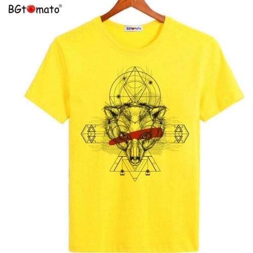 Bgtomato t-shirt printing in the material Never fade colorful shirt brand new good quality soft cloth fashion shirt