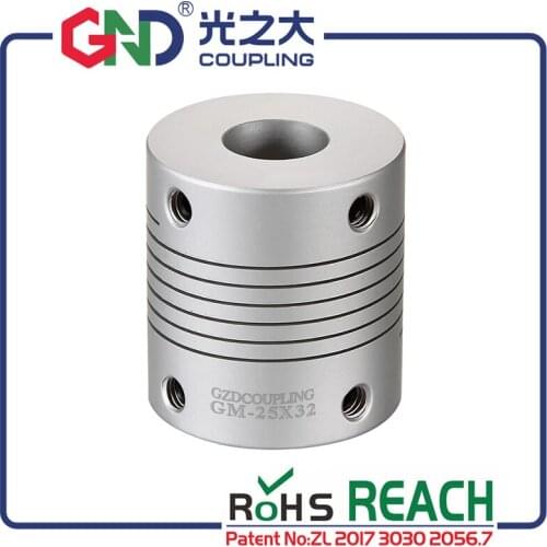 Shaft couples diameter 32mm length 32mm inner hole 8 10mm aluminum alloy flexible stepper motor coupler CNC accessory