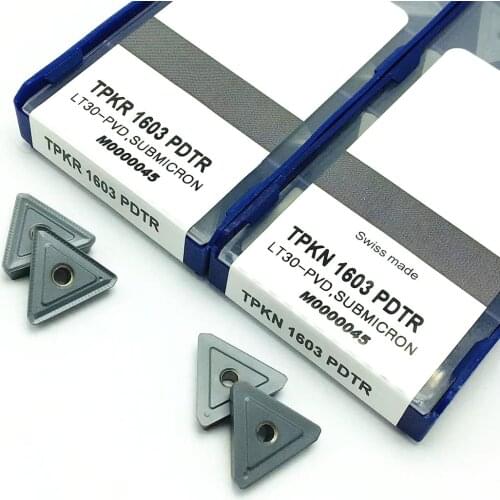 TPKR1603 PDTR LT30 TPKN1603 PDTR LT30 carbide inserts original CNC turning inserts TPKR lathe parts tools TPKN