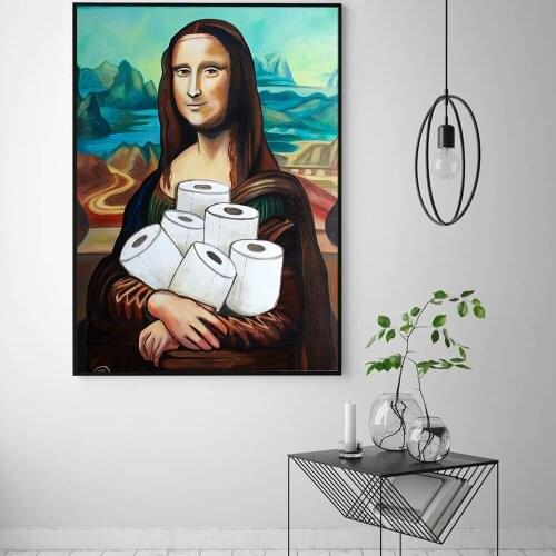 Limited Sale Famous Artworks By Hand Painted Oil Painting Mona Lisa On Canvas Graffiti Popular Art For Wall Decoration