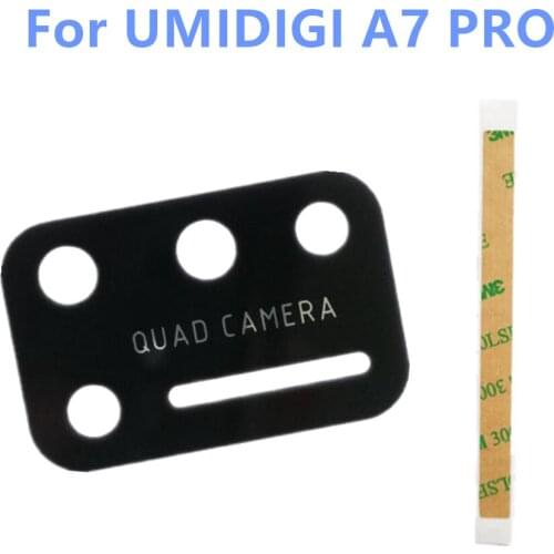 New For UMIDIGI A7 PRO Cell Phone Back Rear Camera Lens Glass Cover Protective Rear Spare Parts Just Paste