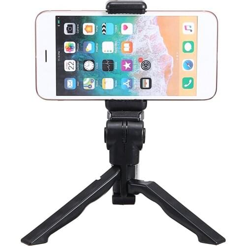 Portable Metal Desktop Tripod Base Phone Stabilizer Holder 360 Degree Adjustable Desktop Tripod Mobile Phone GoPro Camera Stand