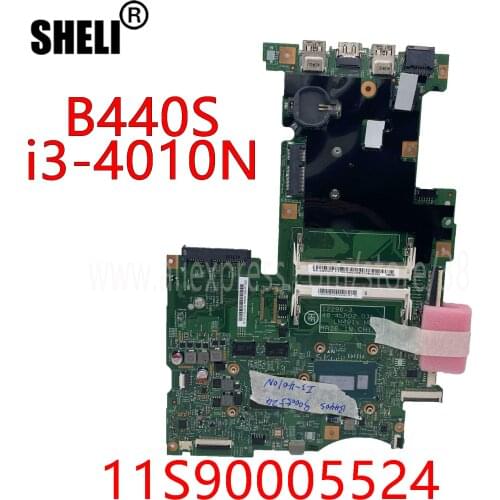 SHELI For Lenovo B440S Motherboard 48.4LP02.031 11S90005524 With I3-4010U CPU 100% Tested