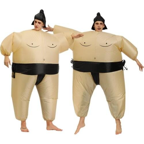 6 Colors Adult Sumo Inflatable Costumes Halloween Cosplay Costume Full Body Carnival Christmas Party Role Play Disfraz for Men