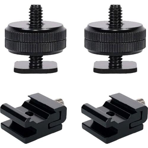 Airsoft Gun Hot Shoe Mount Adapter Dovetail Width 1/4 inch to 1 inch Tripod Screw for Action Camera and Night Vision Scope
