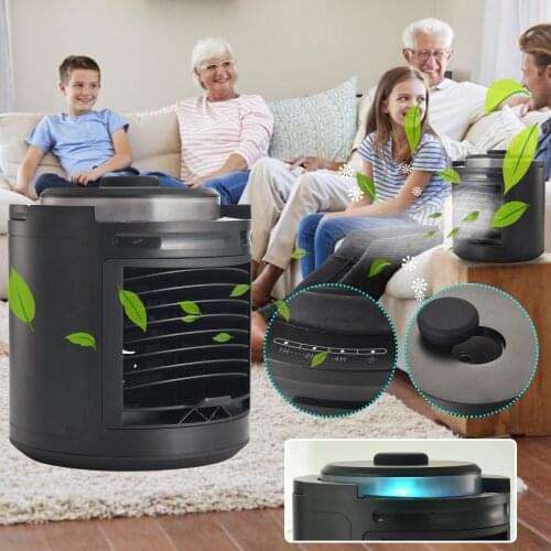 Air Cooler Fan Air Conditioner Humidifier Cooling Fan With Light Mini Usb Portable Table Air Cooling Fan Easy Cool Purifies#g4