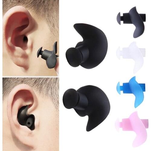 1 Pair Soft Ear Plugs Environmental Silicone Waterproof Dust-Proof Earplugs Diving Water Sports Swimming Accessories