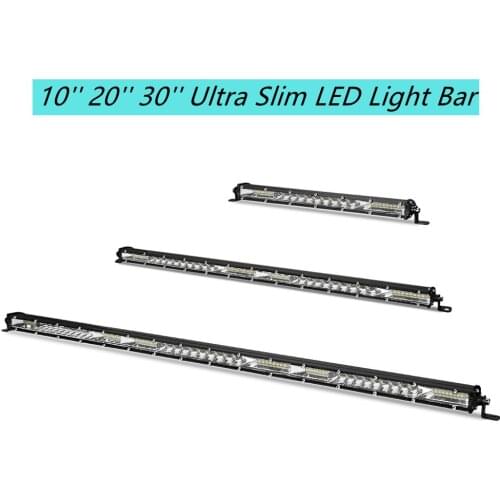 10'' 20'' 30'' Ultra Slim LED Light Bar Driving Light Combo Beam Spot Flood Beam 4x4 12V 24V For Car Offroad Trucks Tractor