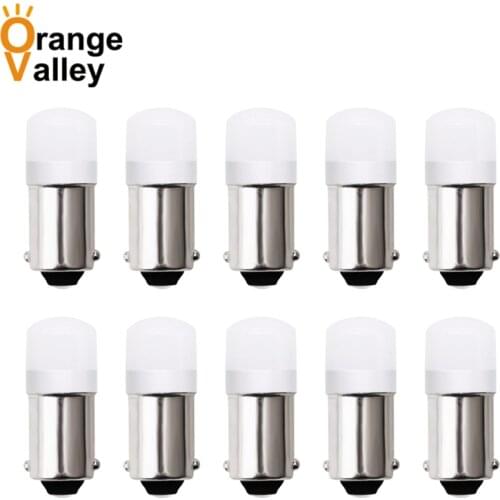 10pcs High Quality BA9S 434 T4W 2 LED 2835 SMD H6W Car Auto Interior Reading Lights Dome Lamp DC 12V