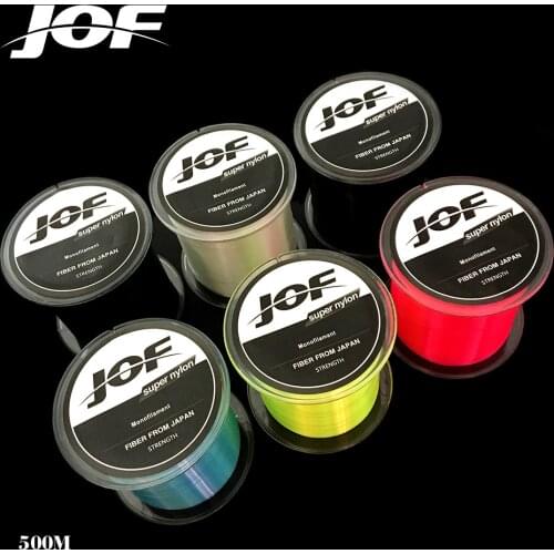 2 Pieces 500m Nylon Fishing Line Japanese Durable Monofilament Rock Sea Fishing