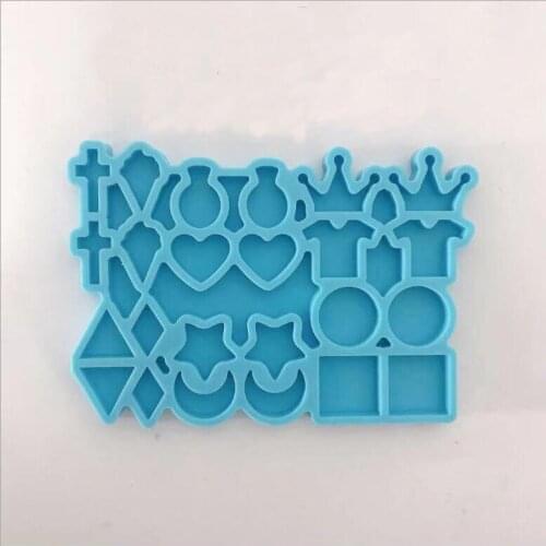 2021 New Silicone Mould Dried Flower Resin Decorative DIY Crown mini earrings collection Type epoxy resin molds for jewelry