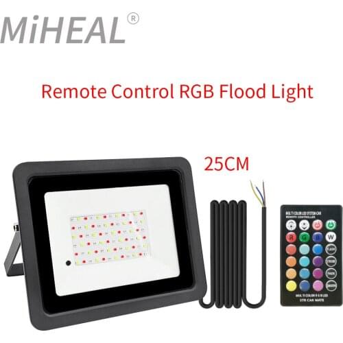 2021 Latest LED RGB Flood Light 50W 100W Outdoor Floodlight Spotlight IP68 LED Wall Washer Light Reflector Projector Lamp