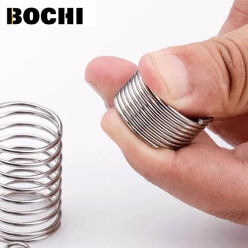 Free Shipping 10PCS Wire diameter0.3/0.4/0.5/0.6/0.7/0.8/1.0/1.2mm 304 stainless Steel Feeder Spring
