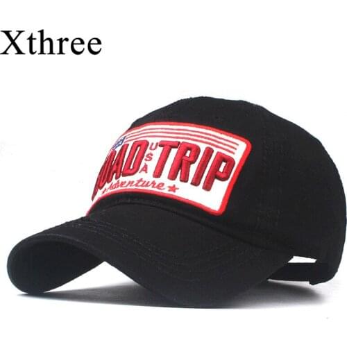 Xthree Cotton Baseball Cap Women Casual Snapback Hhat for Men Casquette Homme Road Trip Embroidery Gorras Bone Cap for Women