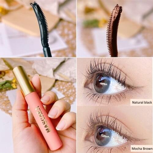 Black/Brown Mascara Transparent Eyelash Raincoat Primer Waterproof Quick-drying Styling Long Curling Eyelash Primer Cream Makeup