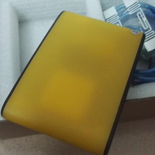 Range up to 2m(depends on the card) for access control system RS232 black yellow grey usb uhf rfid desktop reader writer read