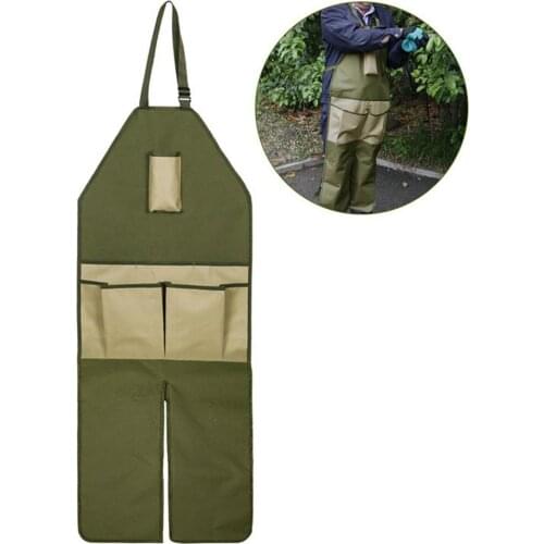 Woodworking Apron Oxford Cloth Work Apron Orchard Ranch Farm Picking Apron Worker Anti-dirty Sleeveless Apron With Pockets