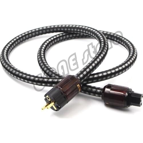 Hi-End eu power plug P-079E c-079 IEC connectore OFC EU AC power cord hifi audio AMP CD DVD player power cable