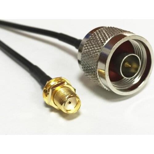 New Modem Coaxial Cable SMA Female Jack nut Switch N Male Plug Connector RG174 Cable Pigtail 20CM 8inch Adapter RF Jumper