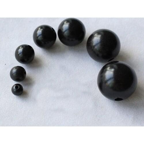 4 6 8 10 12 15 18 20 25 30 mm Natural Black Sandalwood Ebony Round Wooden Mala Beads Bracelet Jewellry Findings DIY Accessories