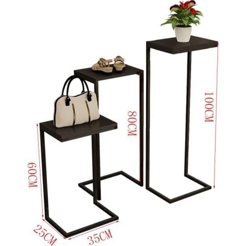 Clothing stores, high and low platforms, retro display shelves, packages, running tables, window display cabinets