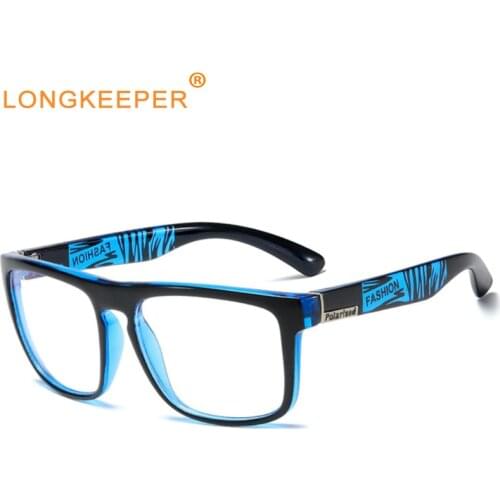 LongKeeper Fashion Anti Blue Light Computer Glasses Men Eyewear Frames Blue Light Blocking Glasses Optical Gaming Eyeglasses