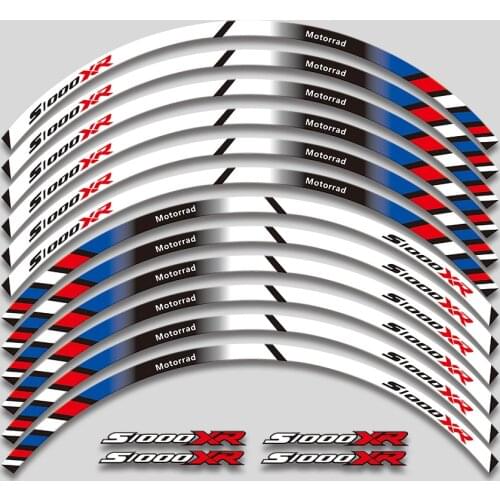 Motorcycle Racing equipment Wheel Tire Rim Decoration Adhesive Reflective Decal Sticker For BMW S1000XR s1000 xr