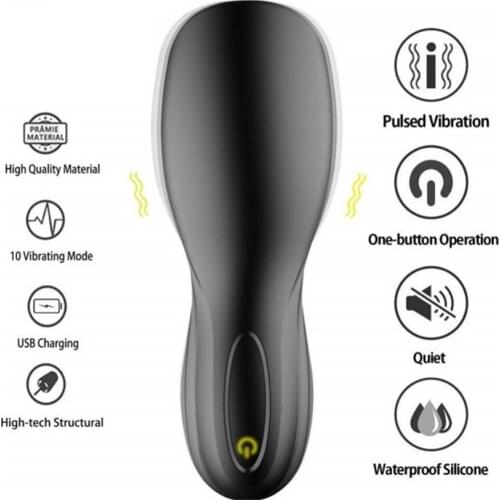 Male Masturbator Mens Masturbator 10 frequency Silicone Sucking Oral Sex Cup Intimate Toys Blowjob Machine Sexitoys For Men