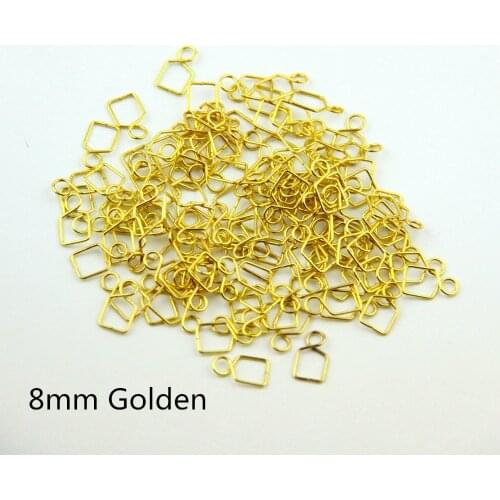New 500pcs/lot, 8mm Metal Hooks For Chandelier Ball Hanging Metal Connectors Findings Chandelier Ball Hook