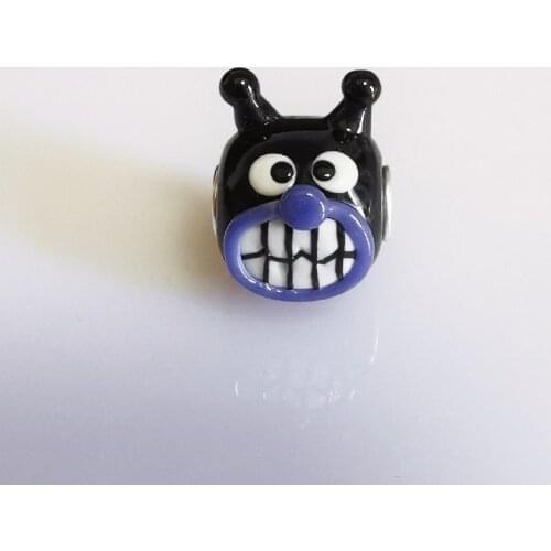 925 Sterling Silver Bacterial Boy Murano Glass Beads Fit Original Charm Bracelet Lampwork Beads for Jewelry Making DIY Beads