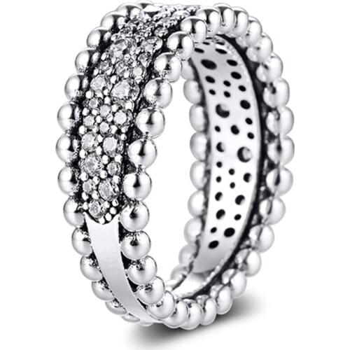 QANDOCCI Rings With Cubic Zirkonia For Women