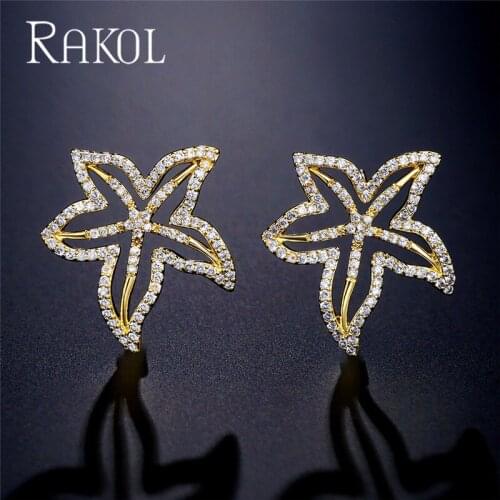 Rakol Women's Gold Earrings